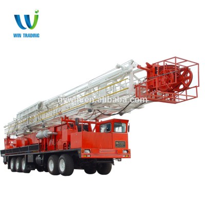 RG API Standard Oil Field Oil and Gas Well Bore Hole Truck mounted Mobile 450hp XJ80 Drilling and Workover rig